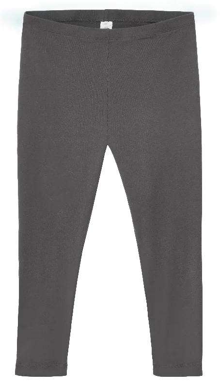 Women's 100% Cotton Soft Capri Leggings | Charcoal Trendy High-Waist Tummy Control Leggings Women's 100% Cotton Soft Capri Leggings | Charcoal Trendy High-Waist Tummy Control Leggings
