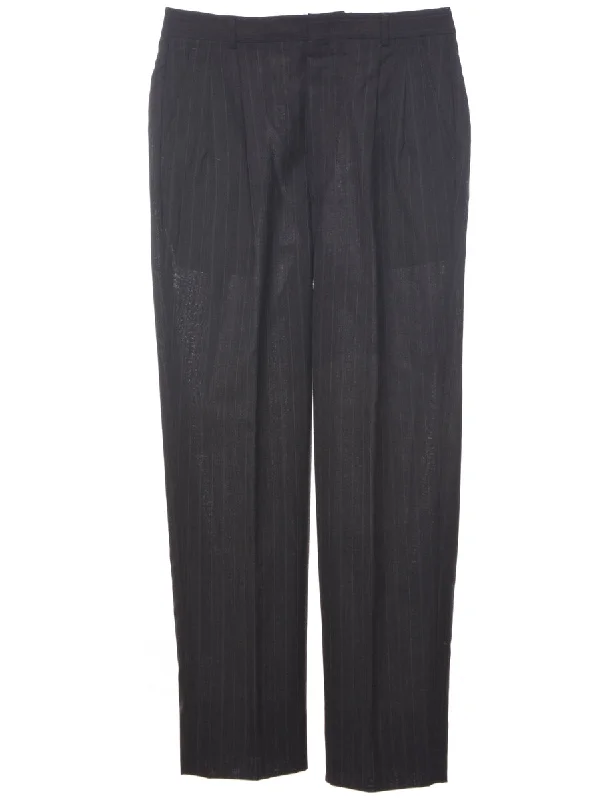 Striped Pattern Trousers - W33 L32 Trousers cozy comfortable