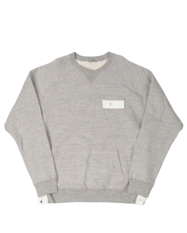 Sacai Side Zip Sweatshirt Hoodie with Elastic Waist Stretchable Comfortable