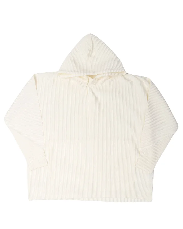 Pleats Please Hoodie Hoodie with V-Neck Classic Versatile