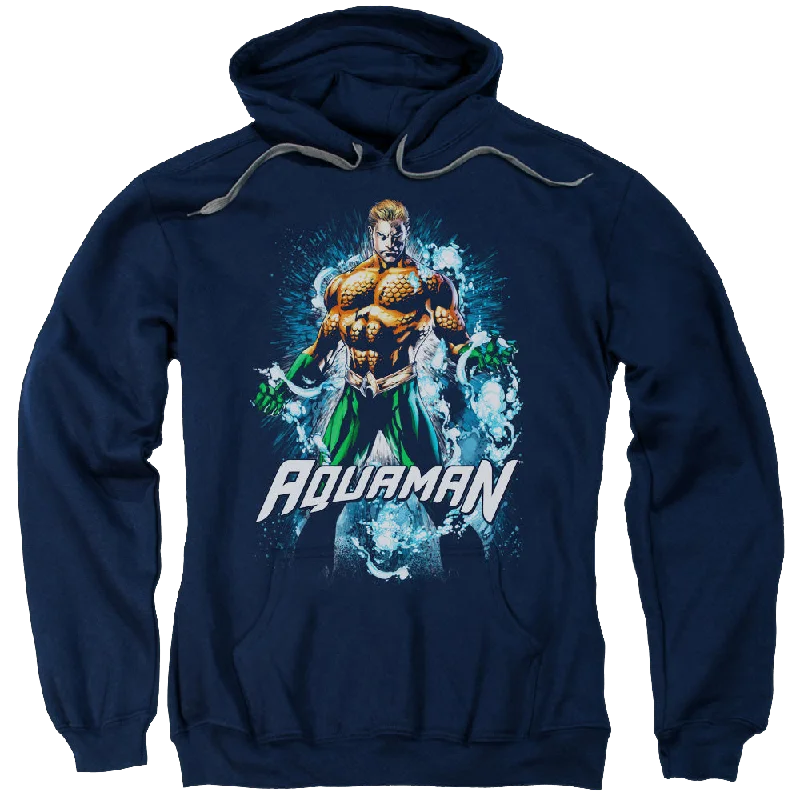 Aquaman Water Powers - Pullover Hoodie Deep Neck Pullover