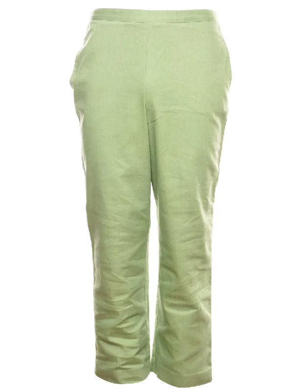Alfred Dunner Denim Light Green Trousers - W30 L27 Trousers Review Highly