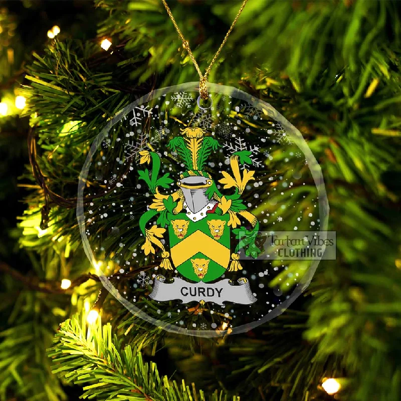 Curdy Irish Clan Christmas Glass Ornament with Coat of Arms Collared Crew Neck Turtle Neck Curdy Irish Clan Christmas Glass Ornament with Coat of Arms Collared Crew Neck Turtle Neck