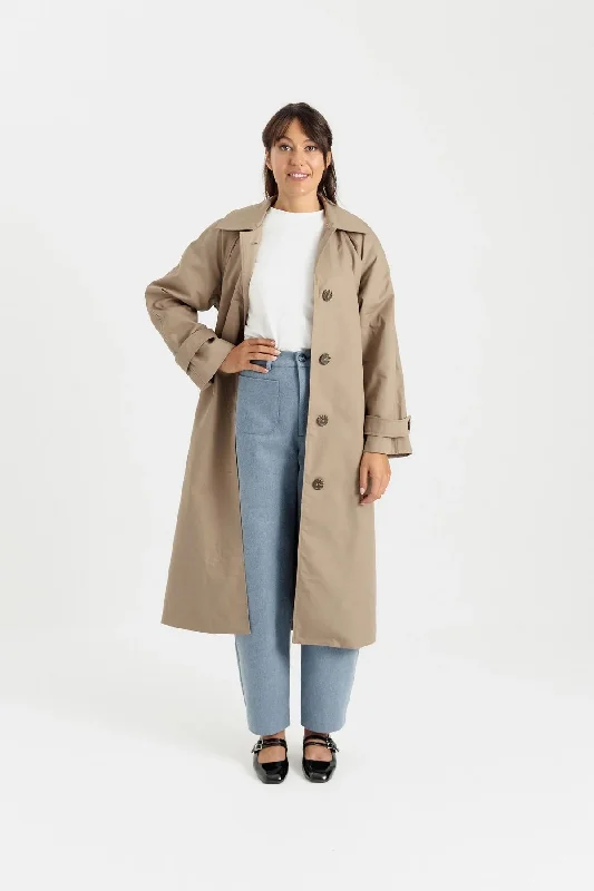 Papercut Patterns Eliza Trench Coat Boat Shawl Notched