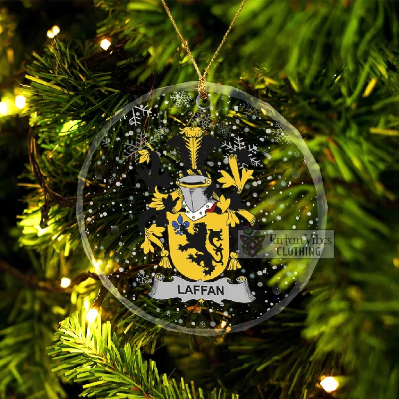 Laffan Irish Clan Christmas Glass Ornament with Coat of Arms Parka Down Jacket Wool Coat Laffan Irish Clan Christmas Glass Ornament with Coat of Arms Parka Down Jacket Wool Coat