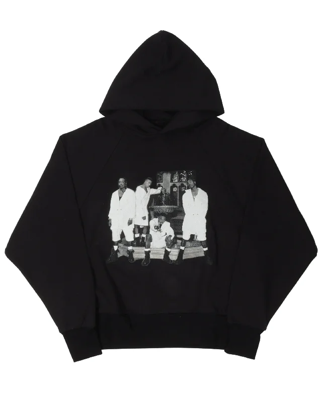 Reworked Vintage Jodeci Hoodie Hoodie with Side Slits Relaxed Casual