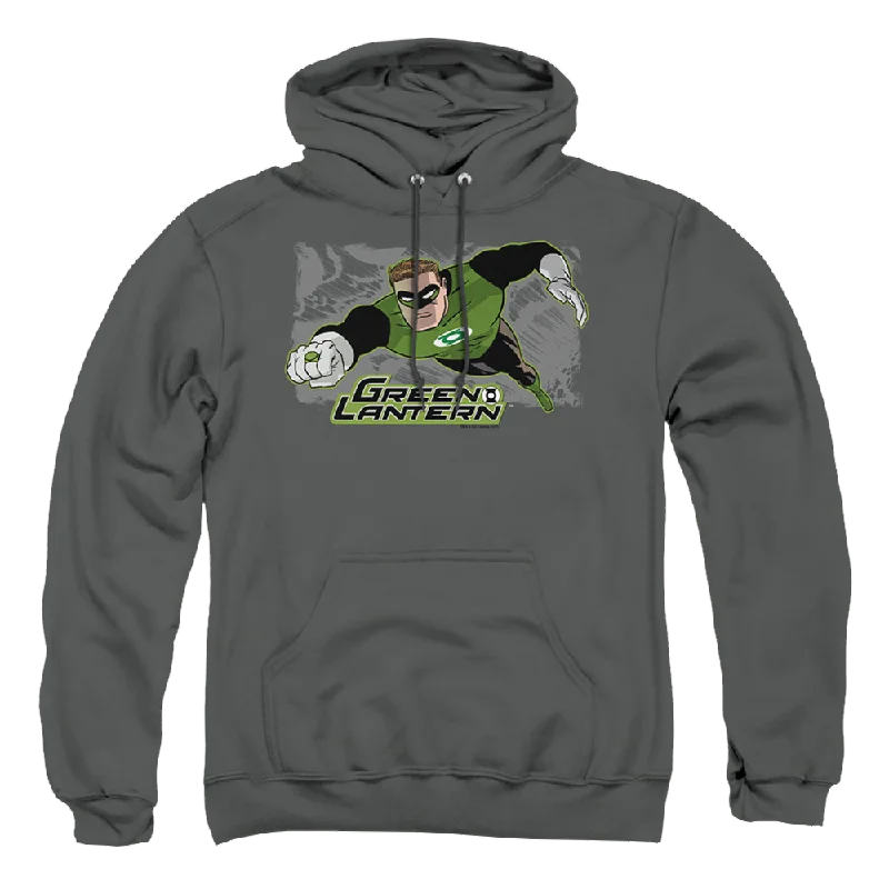 Green Lantern Space Cop - Pullover Hoodie Ruffled Neck Pullover