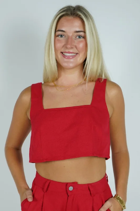 Leslie Crop Top Zippered Buttoned Snapped
