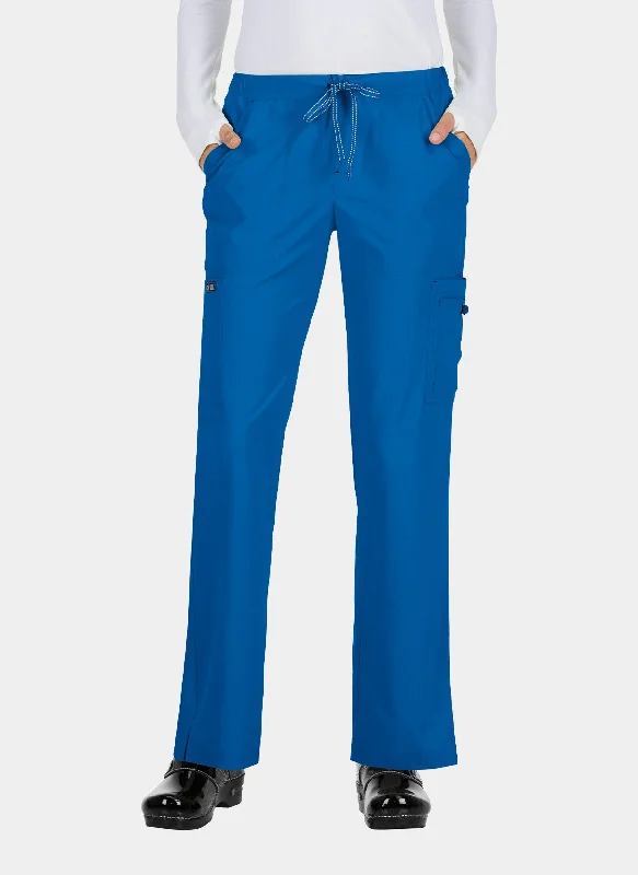 Koi Basics Holly Scrub Trousers - Royal Trousers Print Floral