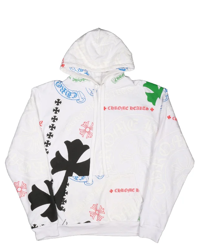 Stencil Hoodie Zip Hoodie Drawstring Kangaroo Pocket