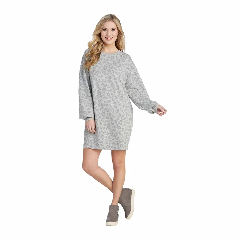 Mud Pie MP 85000084 Wesley Sweatshirt Dress Hoodie with Pastel Soft Subtle