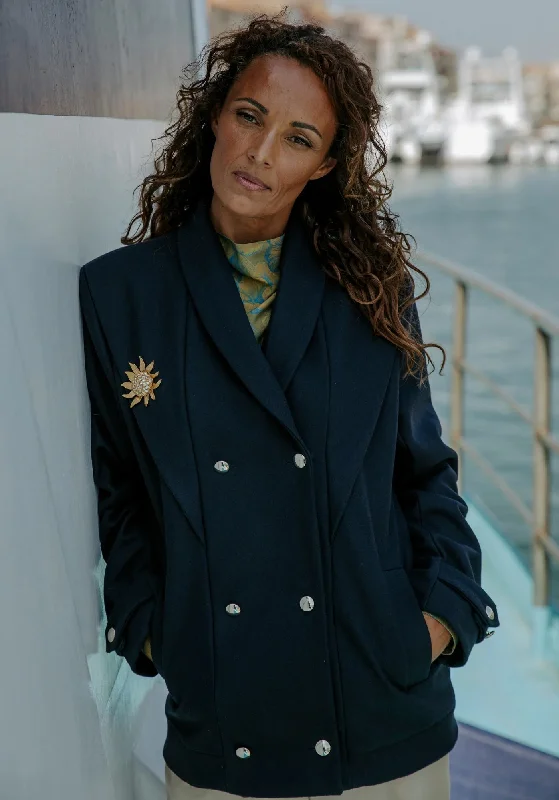 Maison Fauve Cliff Coat empire Basque Peplum