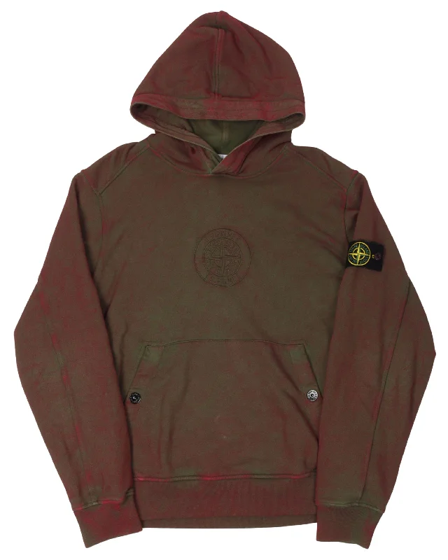 Supreme Embroidered Hoodie Hoodie with Toggle Buttons Decorative Unique