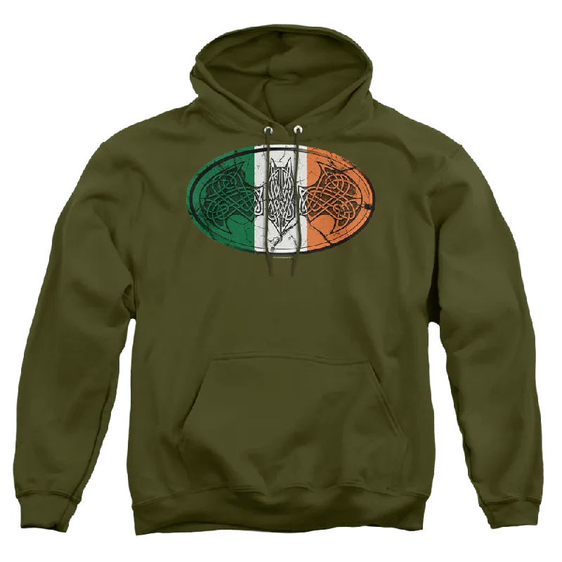 Batman Irish Celtic Symbol - Pullover Hoodie V-Neck Stylish Pullover