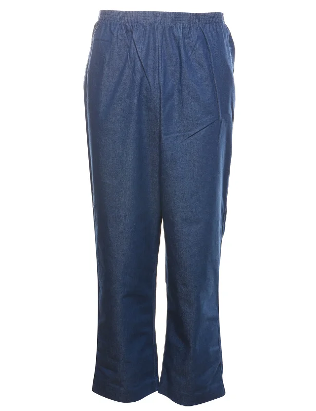 Alfred Dunner Denim Dark Wash Straight-Fit Trousers - W31 L30 Trousers Top Rated