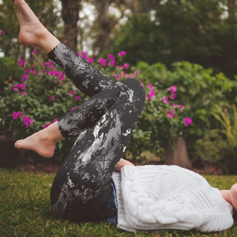 White Buffalo Turquoise Leggings with Pockets Comfortable Stretch Leggings