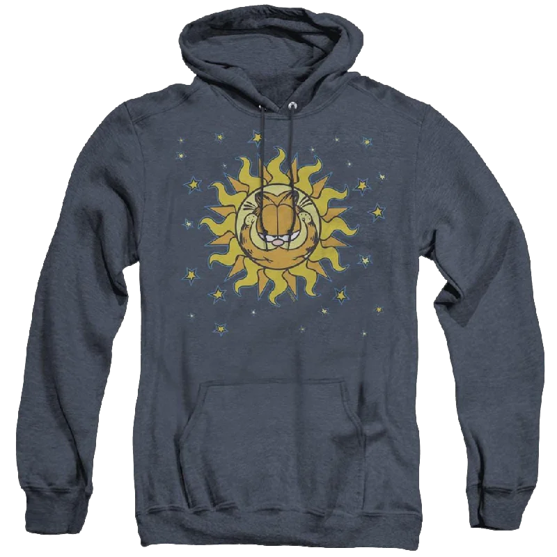 Garfield Celestial - Heather Pullover Hoodie Bardot Neck Top