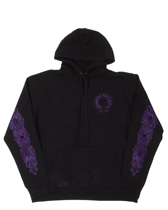 Friends and Family Horseshoe Logo Hoodie Hoodie with Thumb Holes Functional Cozy