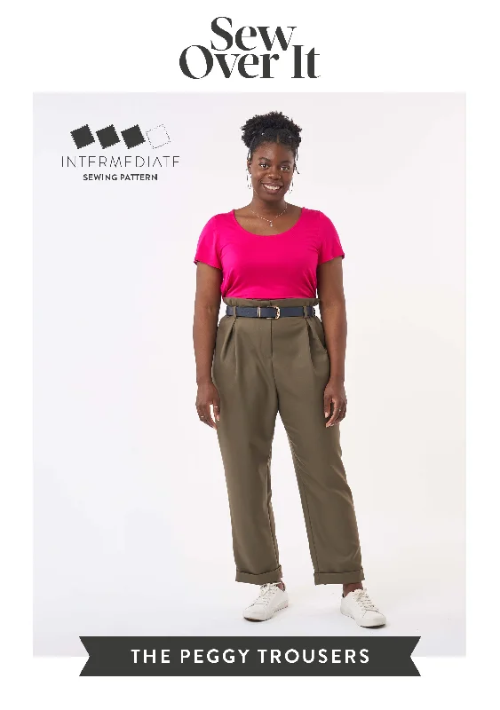 Peggy Trousers PDF Sewing Pattern Trousers chic elegant