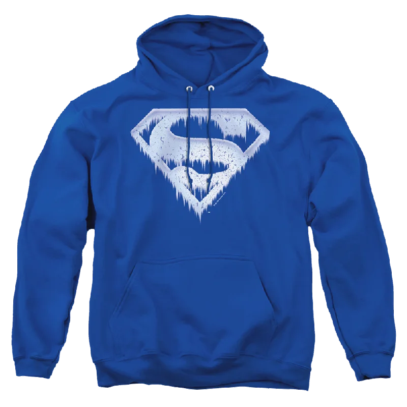 Superman Ice And Snow Shield - Pullover Hoodie Faux Fur Trim