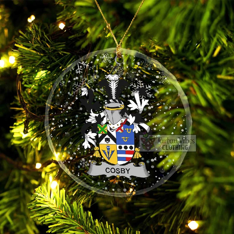Cosby Irish Clan Christmas Glass Ornament with Coat of Arms Bodycon Sheath Shift