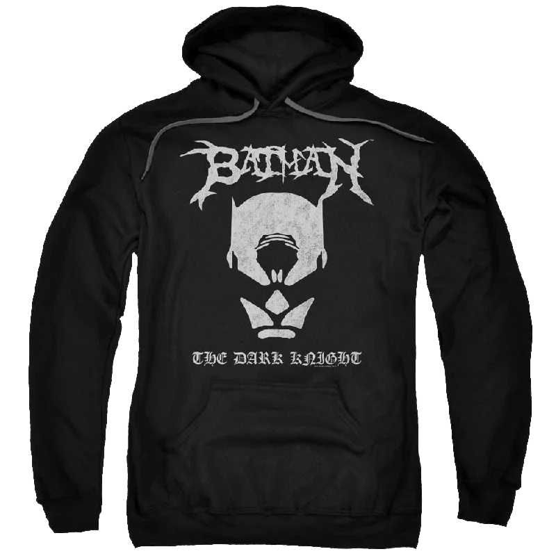 Batman Black Metal Batman - Pullover Hoodie Lantern Sleeve Elegant