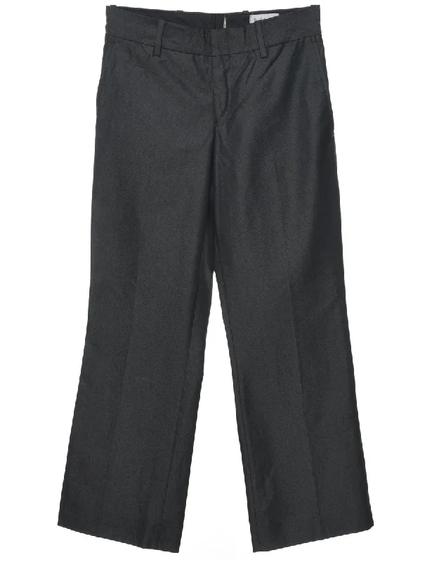 Black Trousers - W30 L29 Trousers Denim Distressed