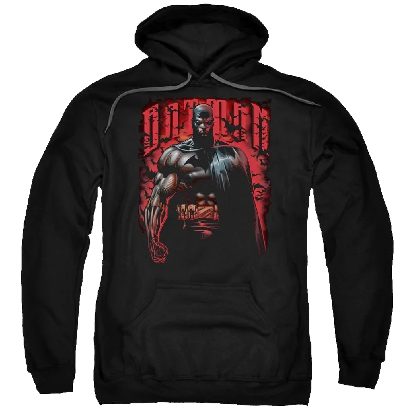 Batman Red Knight - Pullover Hoodie Cable Knit Chunky