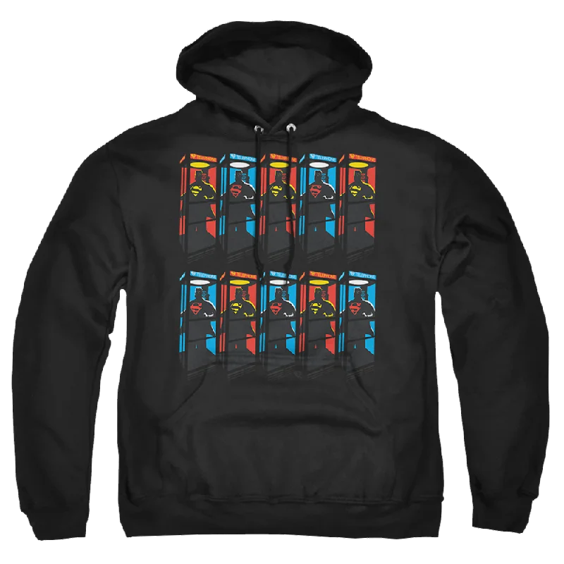 Superman Super Booths - Pullover Hoodie Boat Neck Sweater
