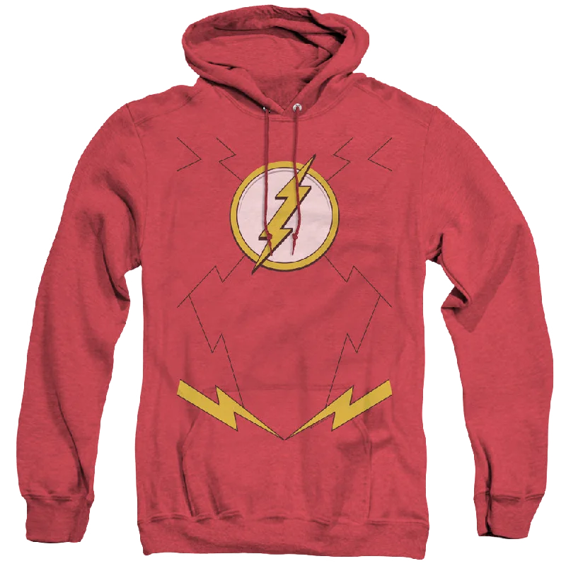 Flash, The New Flash Uniform - Heather Pullover Hoodie High Neck Pullover