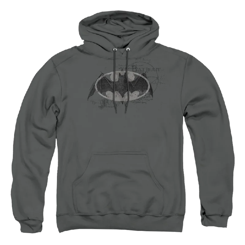 Batman Arcane Bat Logo - Pullover Hoodie Boxy Neck Sweater