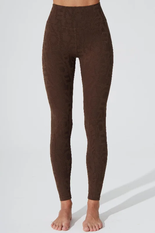 Classic Déese Fleur Legging 3D - Chocolate Stylish Everyday Leggings
