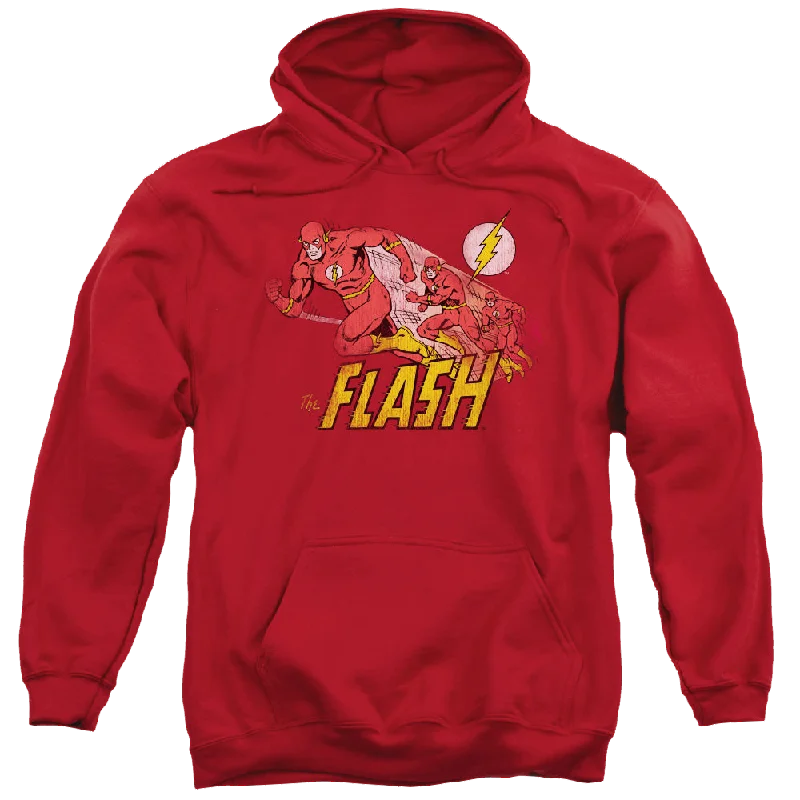Flash, The Crimson Comet - Pullover Hoodie Textured Knit Design