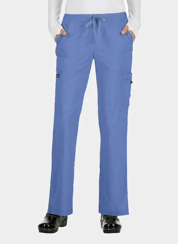 Koi Basics Holly Scrub Trousers - True Ceil Trousers Denim Blue
