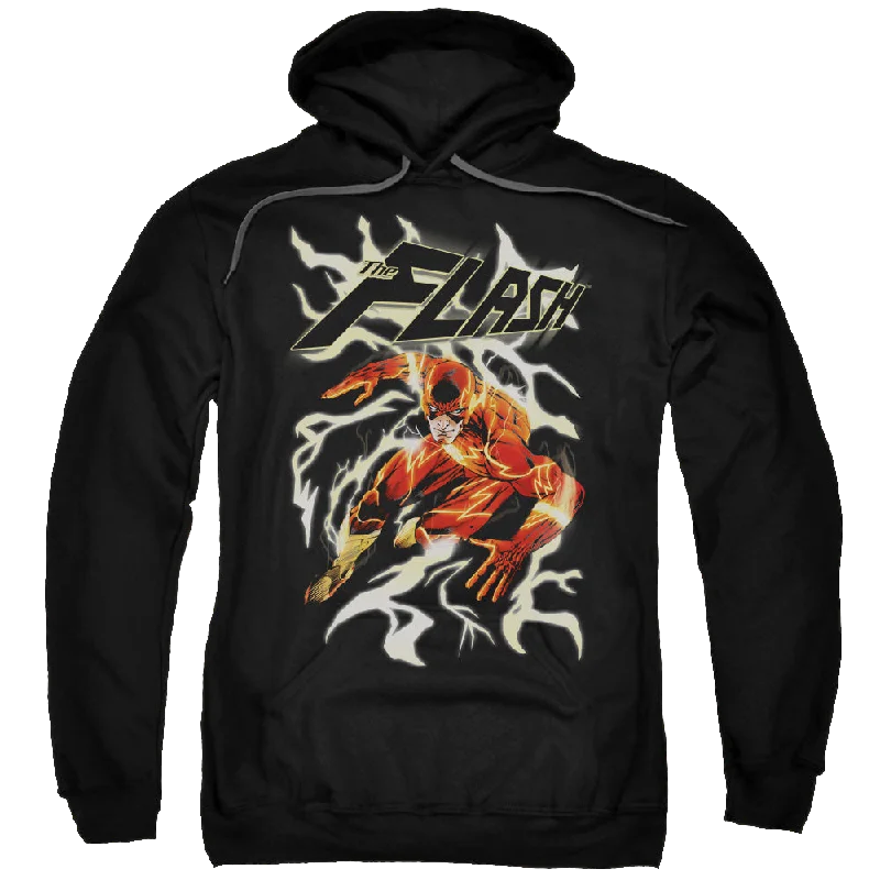 Flash, The Electric Run - Pullover Hoodie Solo Sleeve Pullover