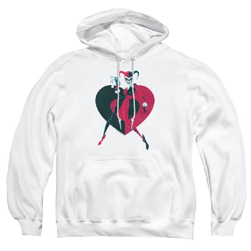 Harley Quinn Harley Heart - Pullover Hoodie Kimono Neck Pullover