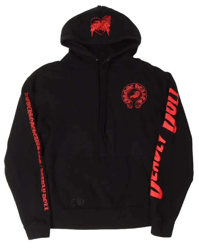 Jesse Jo Stark Deadly Doll Horseshoe Logo Hoodie Hoodie with Print Artistic Unique