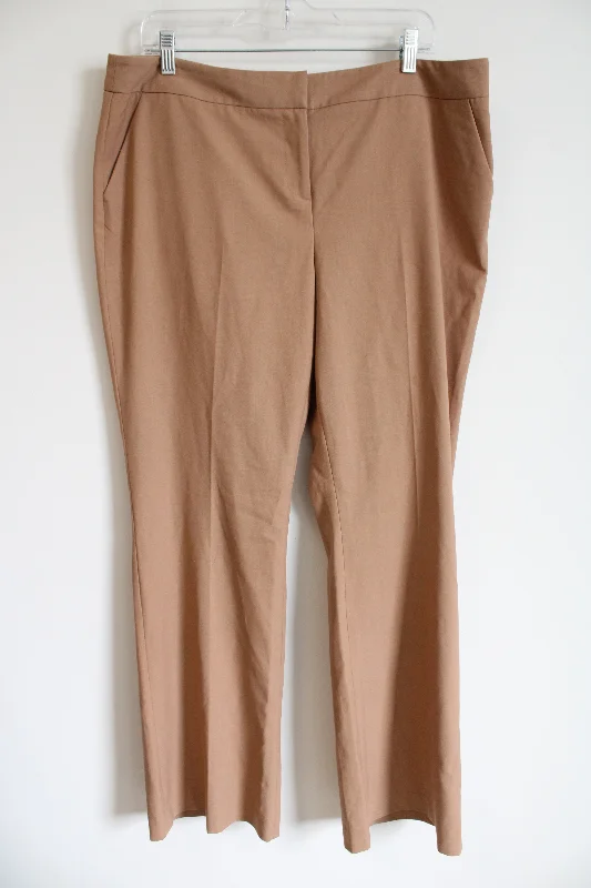Laundry By Shell Segal Los Angeles Brown Trouser Pant | 14R Trousers Velvet Soft