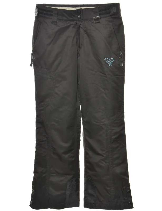 Black Classic Ski Trousers - W31 Trousers Timeless Classic