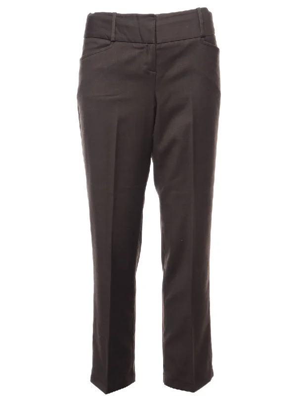 Beyond Retro Reworked Cropped Dana Tapered Trouser - W31 Trousers Denim Blue
