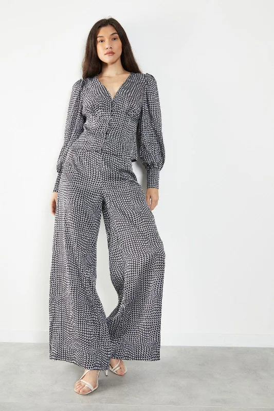 GEO PRINT TROUSER Trousers Harem Relaxed Fit