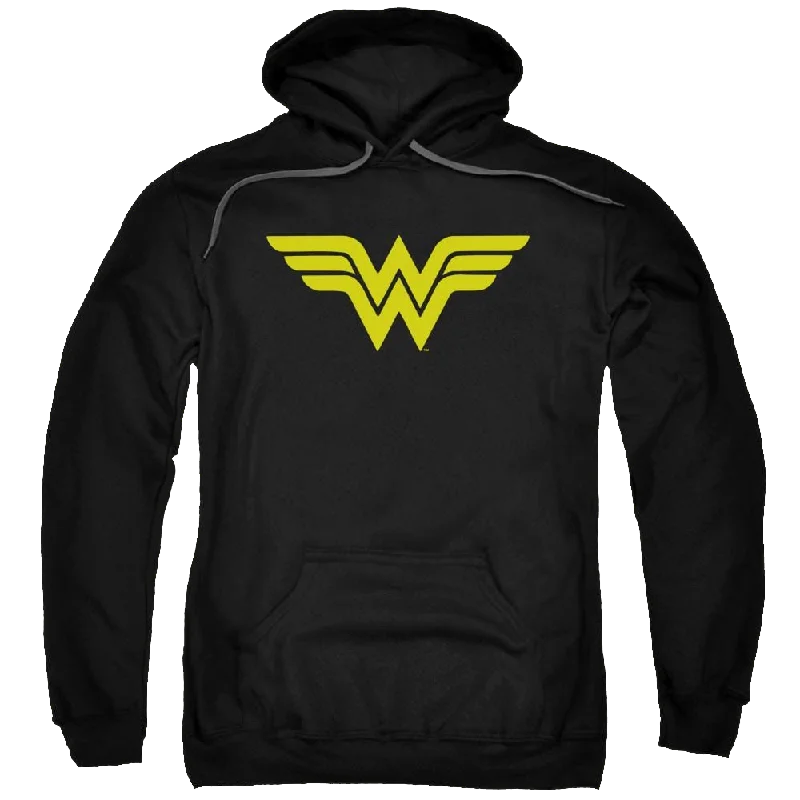 DC Comics Wonder Woman Logo - Pullover Hoodie Plunging Neck Pullover
