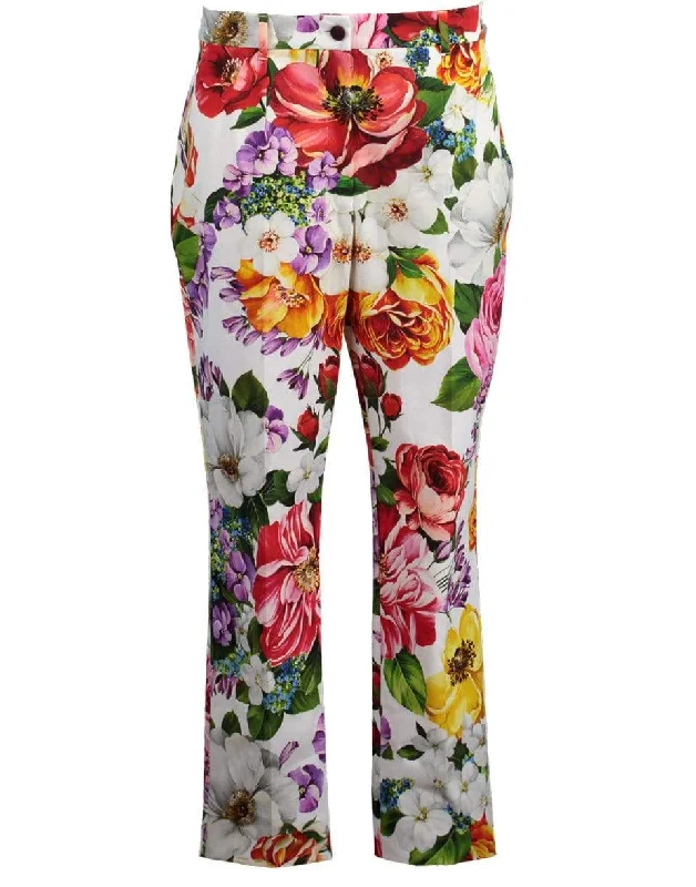 Stretch Floral Print Trouser Trousers Review Highly