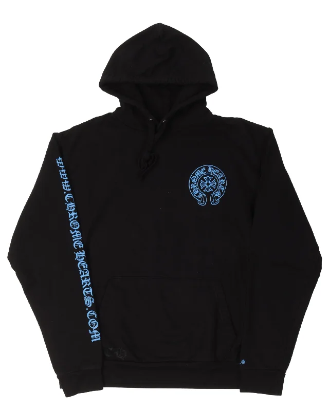 Online Exclusive Horseshoe Logo Hoodie Hoodie with Velcro Closure Adjustable Secure