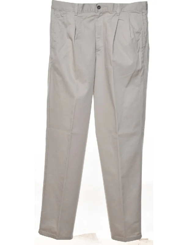 Beige Classic Lee Trousers - W36 L32 Trousers Palazzo Wide Leg
