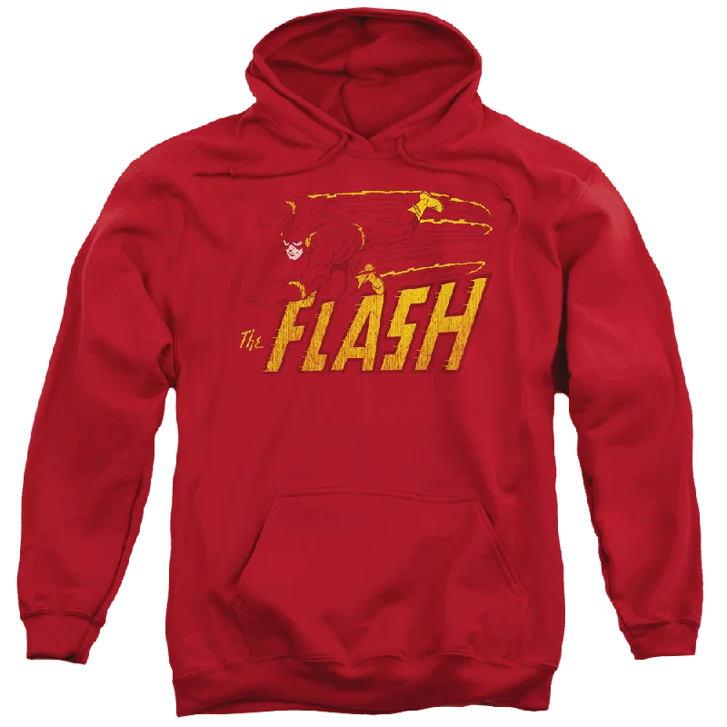 Flash, The Flash Speed Distressed - Pullover Hoodie Bolero Style Sweater