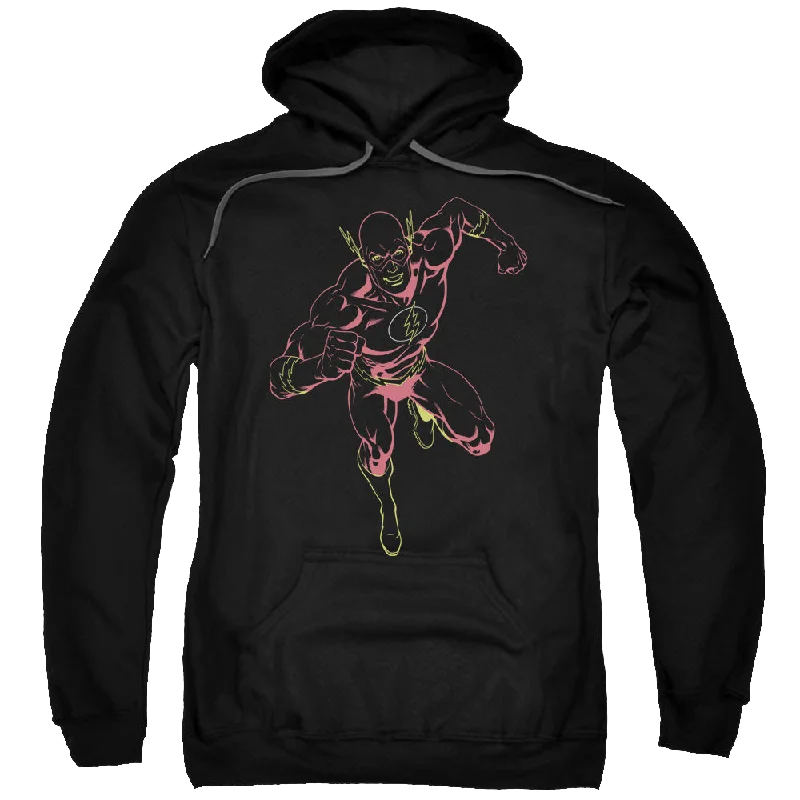 Flash, The Neon Flash - Pullover Hoodie Slouchy Comfort Pullover