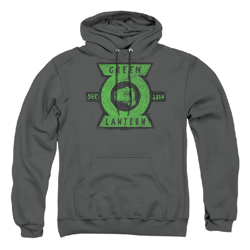 Green Lantern Section - Pullover Hoodie Sheath Sleeve Elegant