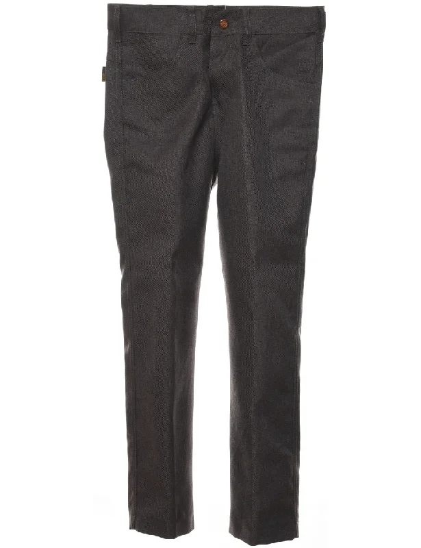1970s Dark Grey Wrangler Trousers - W30 L27 Trousers Capri Summer