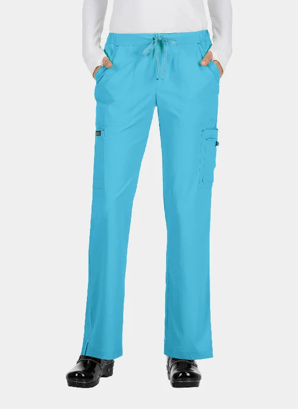 Koi Basics Holly Scrub Trousers - Electric Blue Trousers Cargo pockets